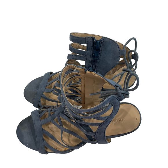 Charlotte Russe Women's Chic Open Toe Stiletto Cutout Sandals in Suede Size 9r - Picture 7 of 8